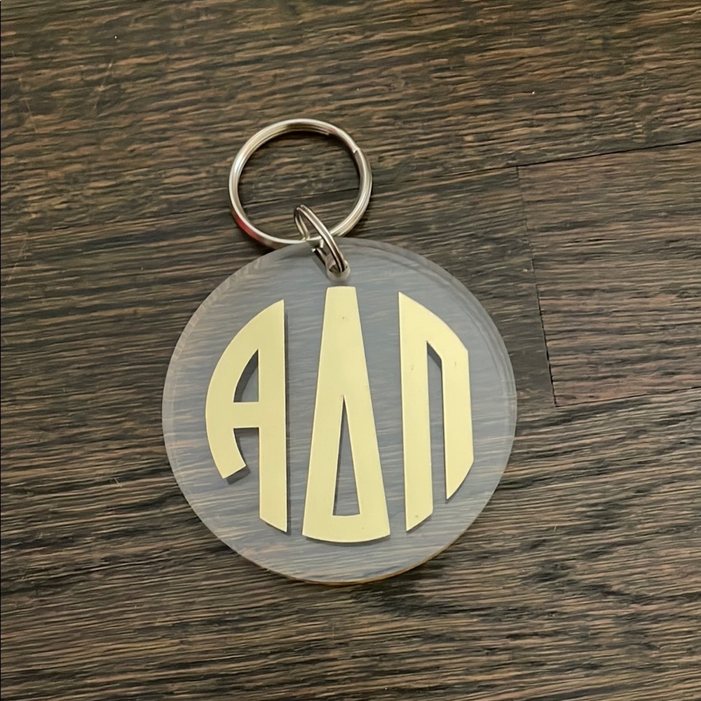 Gold and Clear ADPI Keychain